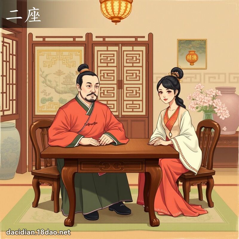 二座 - 國語大辭典配圖