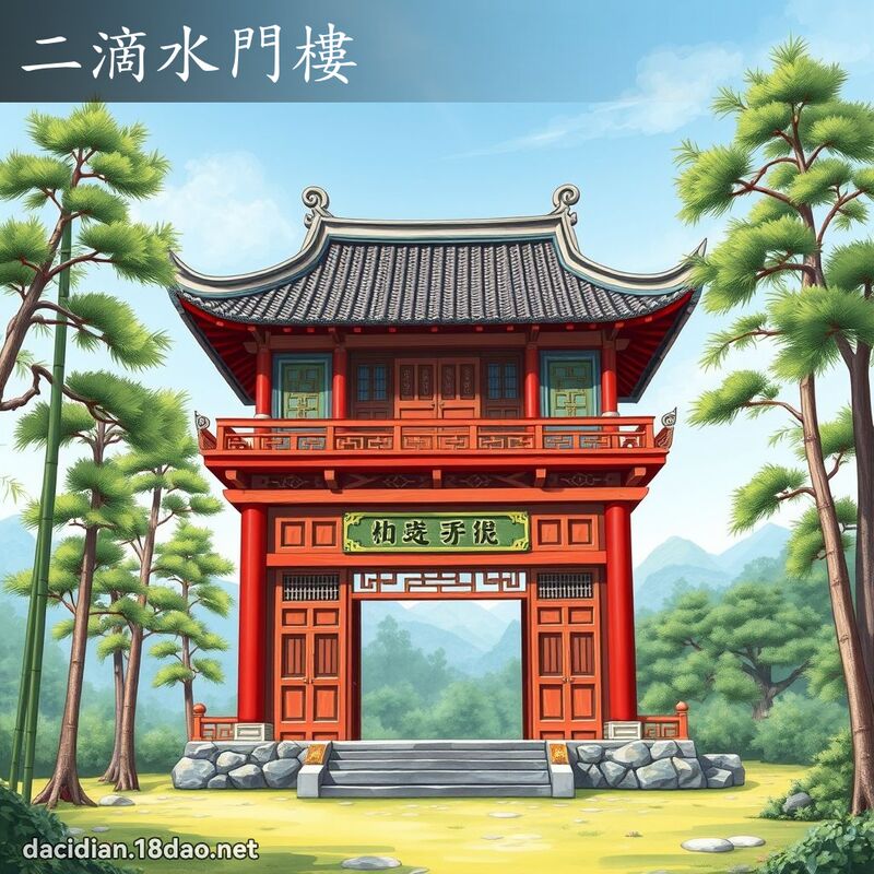 二滴水门楼 - 国语大辞典配图