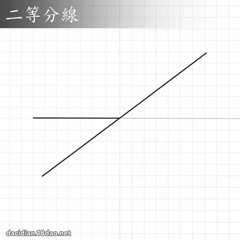 二等分线 - 国语大辞典配图