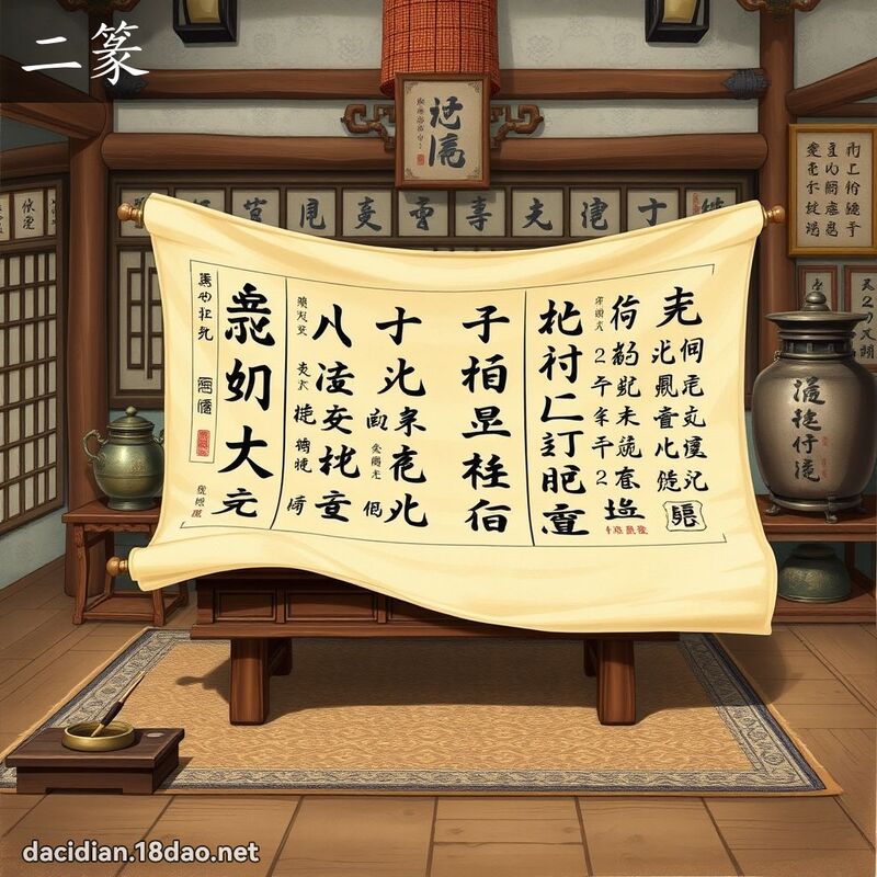 二篆 - 國語大辭典配圖