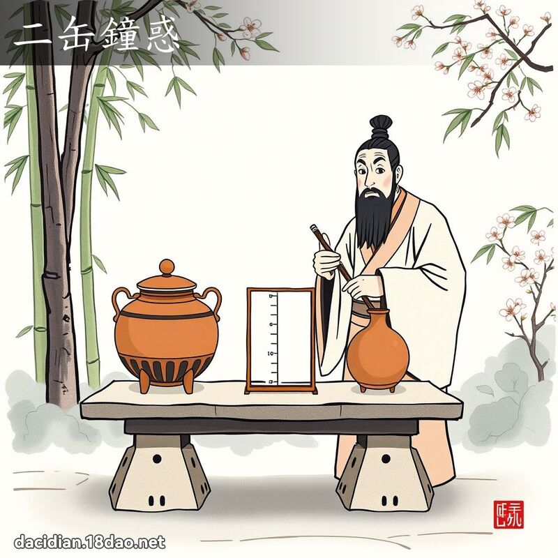 二缶钟惑 - 国语大辞典配图