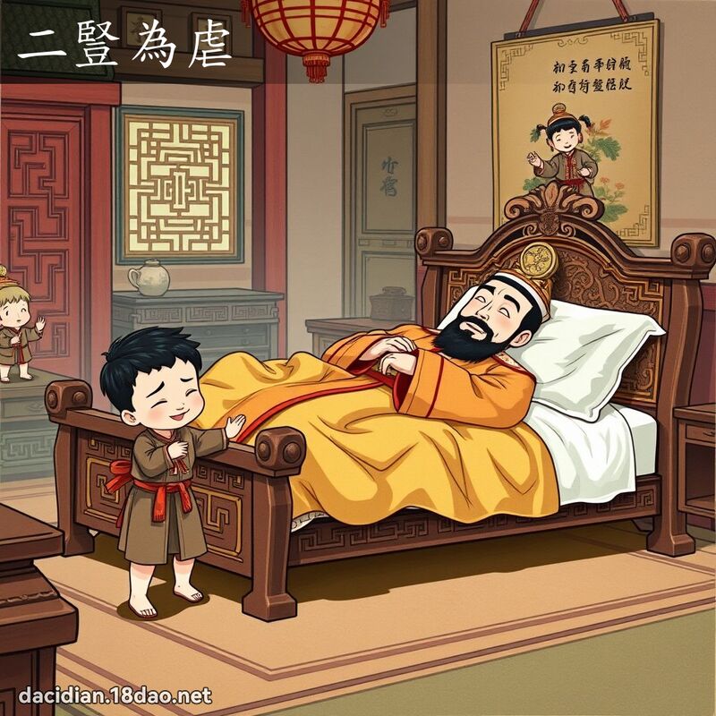 二豎為虐 - 國語大辭典配圖