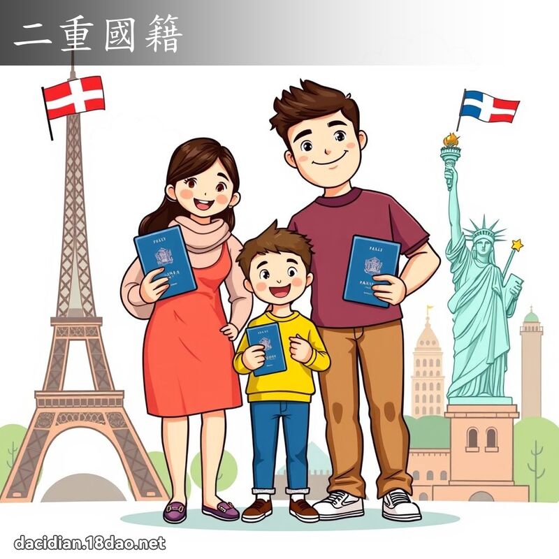 二重国籍 - 国语大辞典配图
