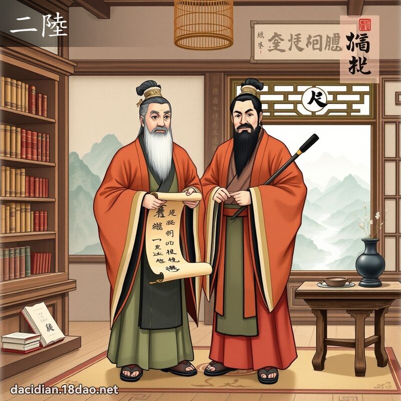 二陸 - 國語大辭典配圖
