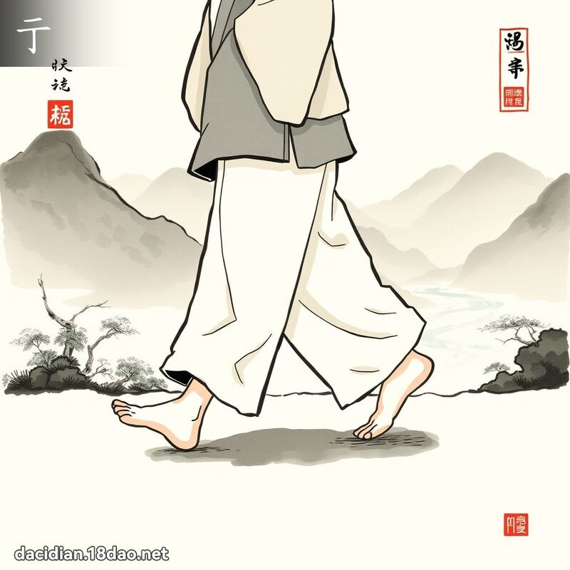 亍 - 國語大辭典配圖