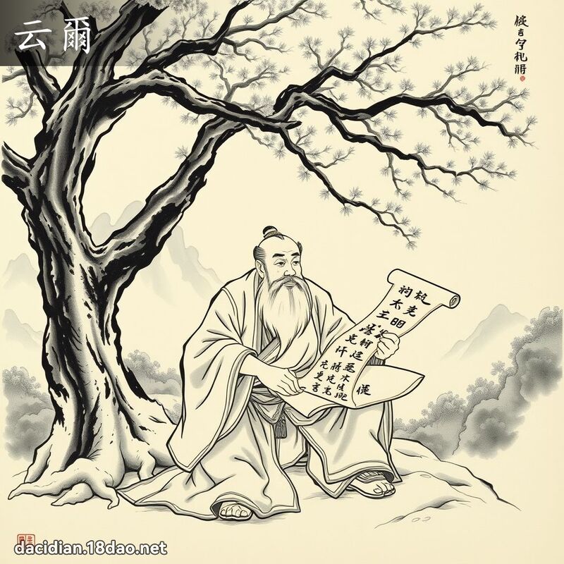 云尔 - 国语大辞典配图