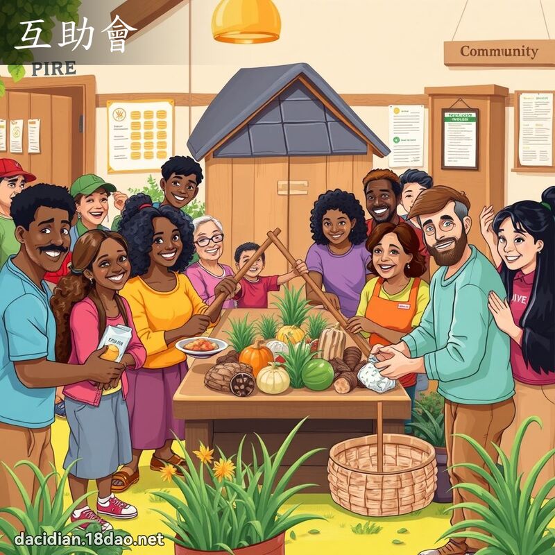 互助會 - 國語大辭典配圖