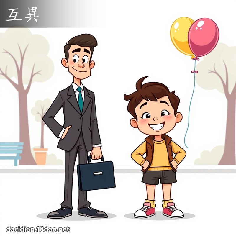 互异 - 国语大辞典配图