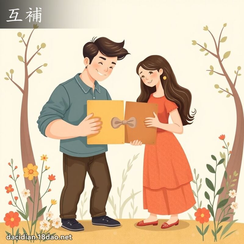 互補 - 國語大辭典配圖