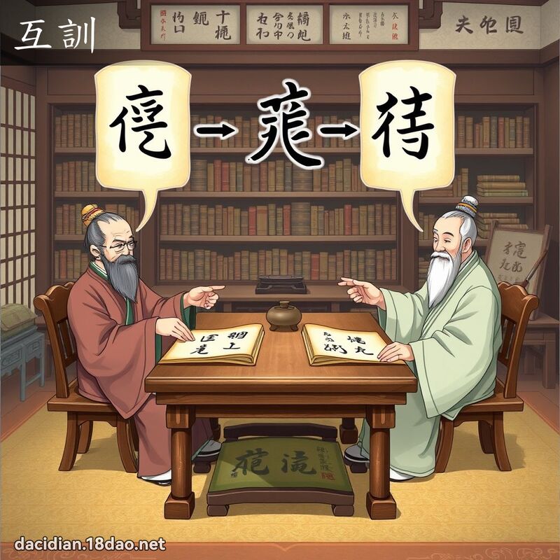 互训 - 国语大辞典配图