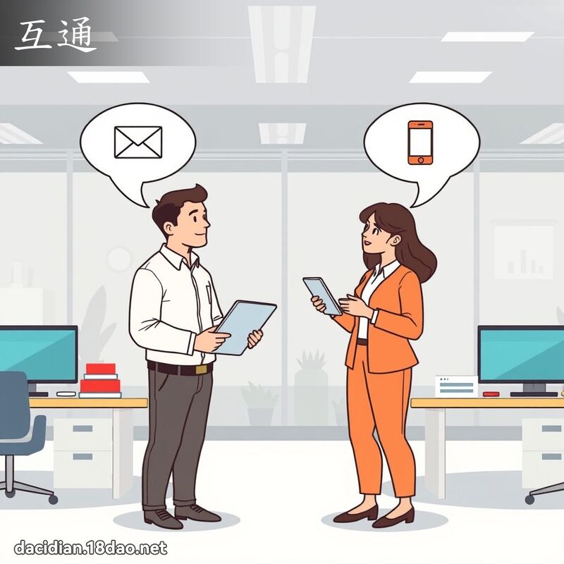 互通 - 國語大辭典配圖