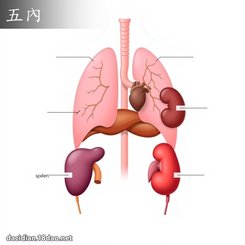 五內 - 國語大辭典配圖