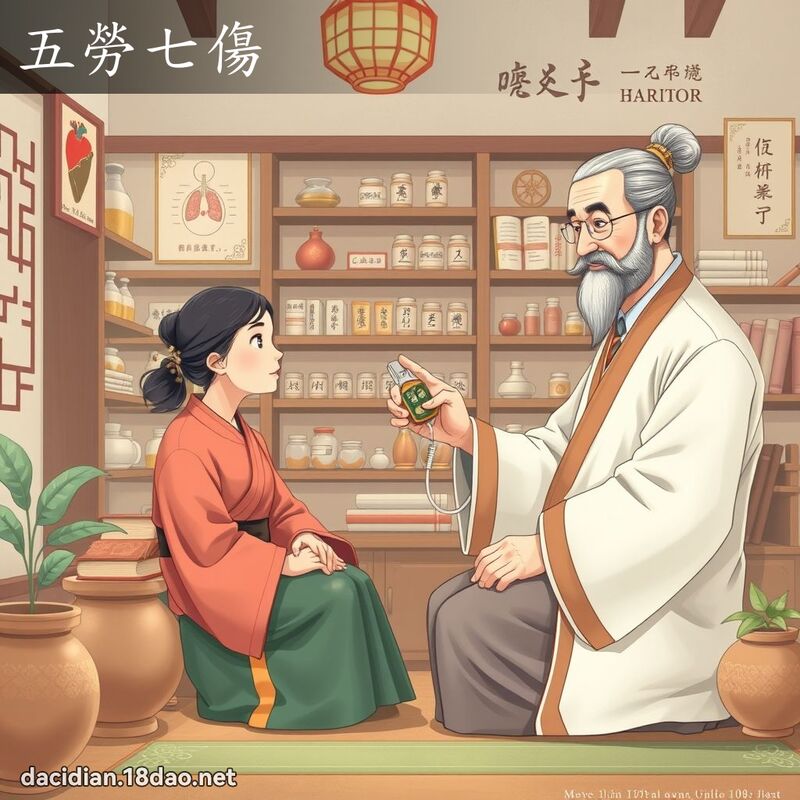 五劳七伤 - 国语大辞典配图