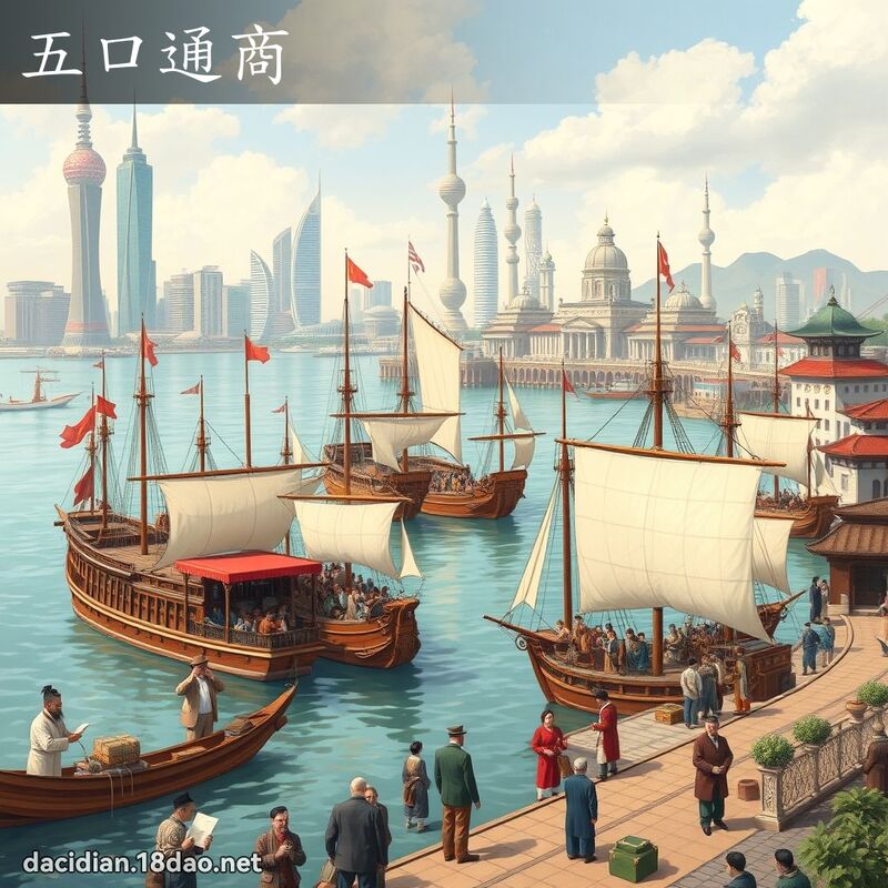 五口通商 - 国语大辞典配图