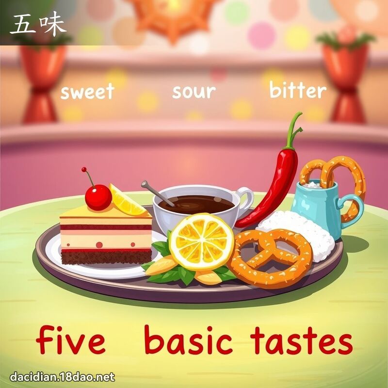 五味 - 國語大辭典配圖