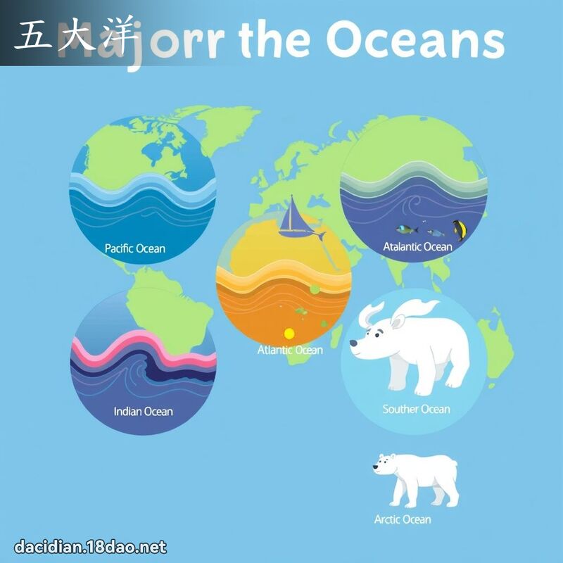 五大洋 - 国语大辞典配图