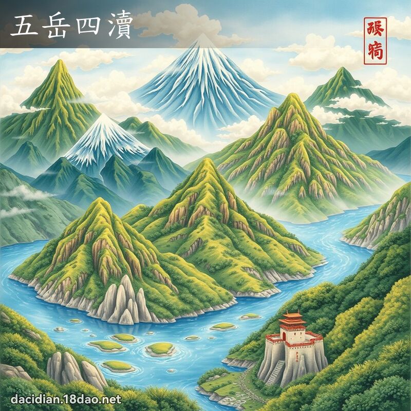 五岳四瀆 - 國語大辭典配圖