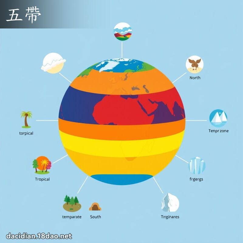 五帶 - 國語大辭典配圖
