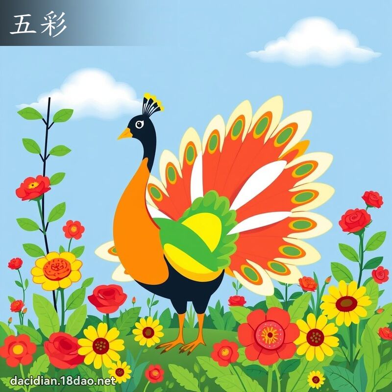 五彩 - 國語大辭典配圖