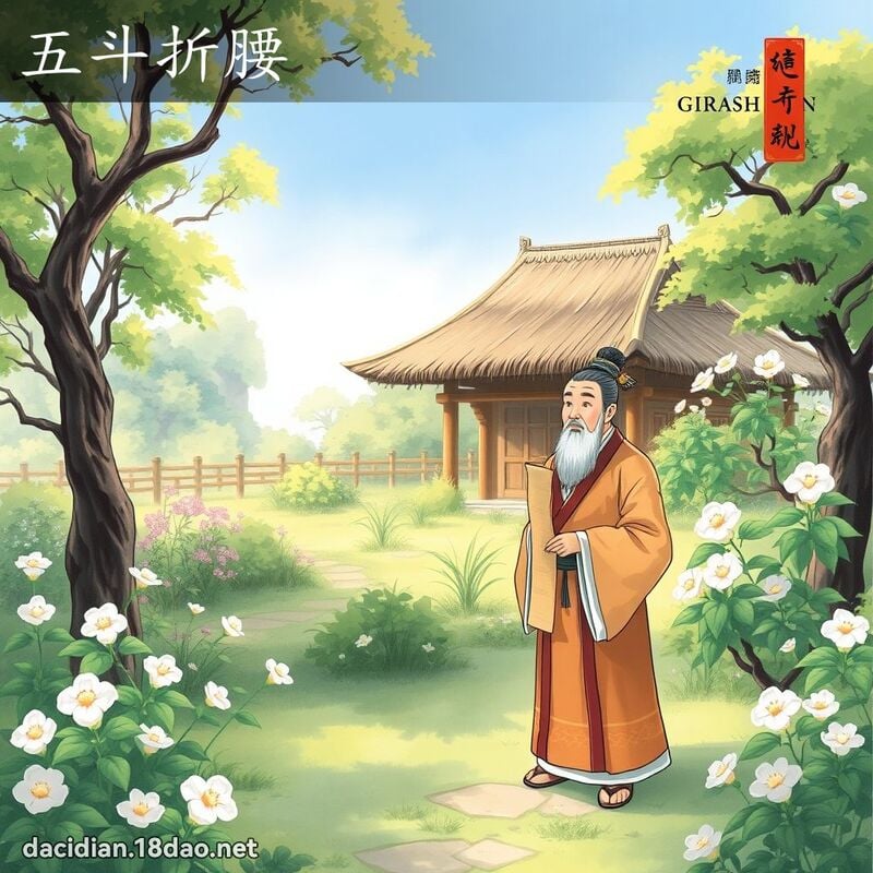 五斗折腰 - 国语大辞典配图