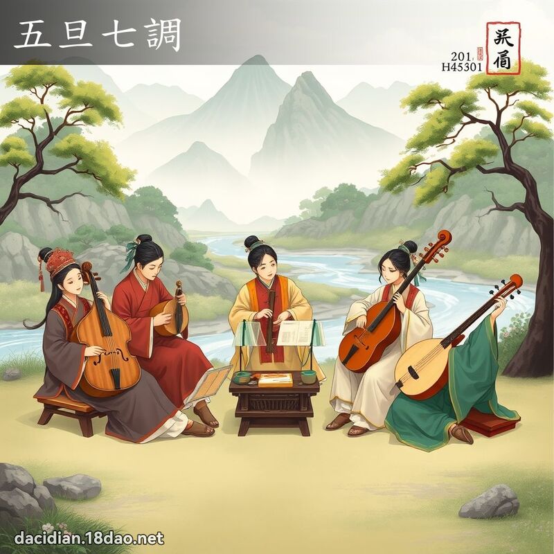 五旦七調 - 國語大辭典配圖
