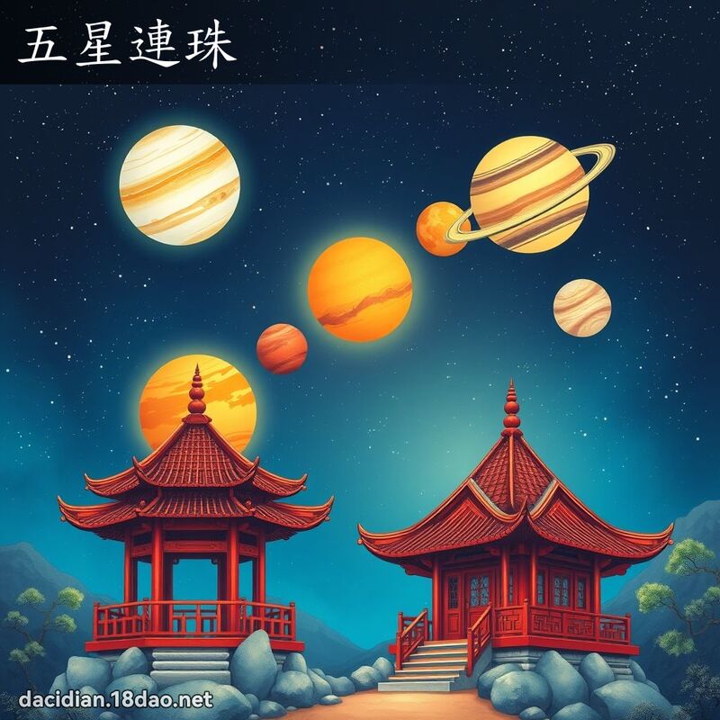 五星連珠 - 國語大辭典配圖