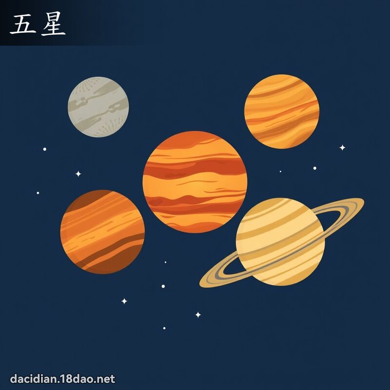 五星 - 国语大辞典配图