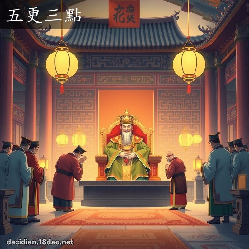 五更三點 - 國語大辭典配圖