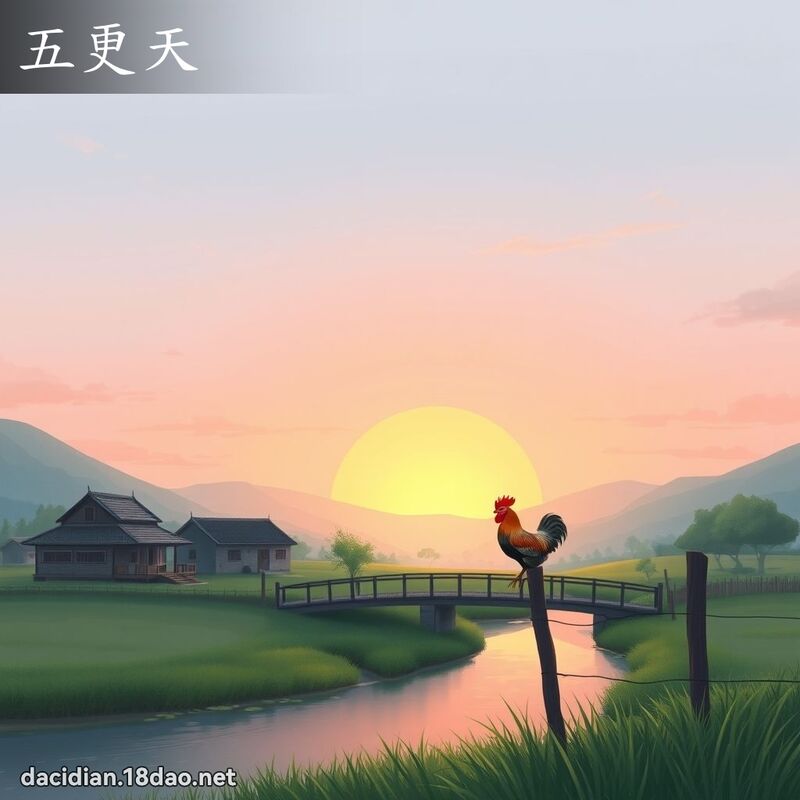 五更天 - 国语大辞典配图