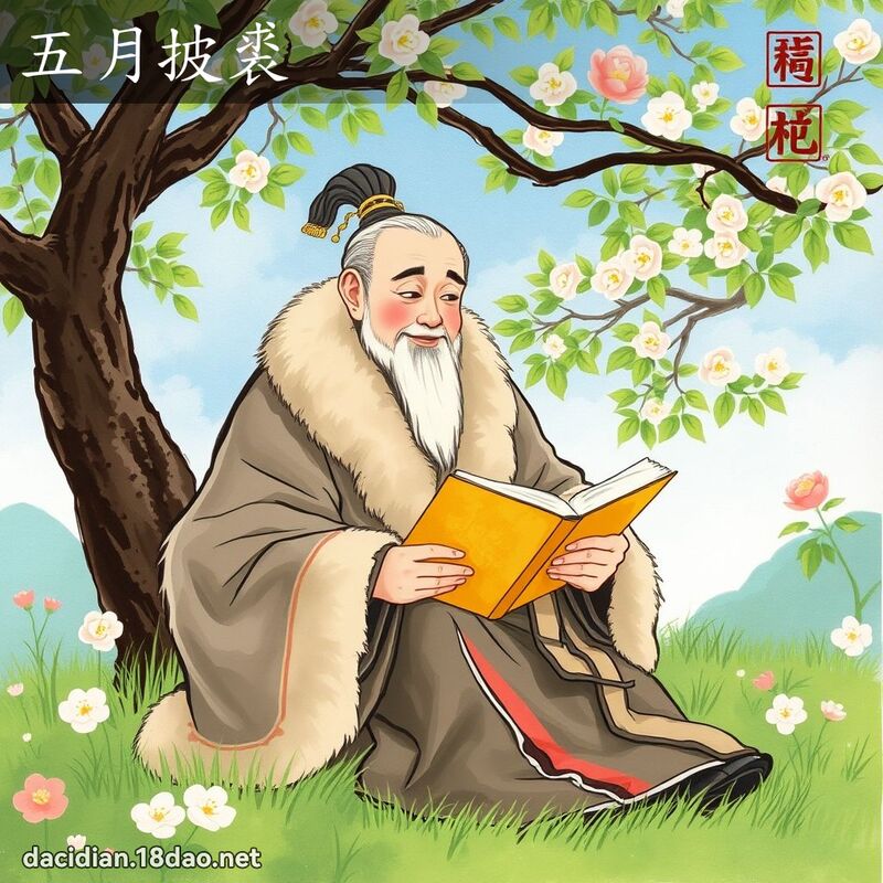 五月披裘 - 國語大辭典配圖