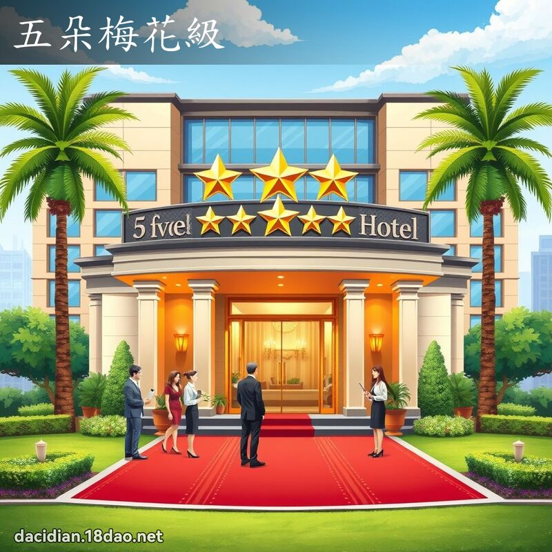 五朵梅花级 - 国语大辞典配图