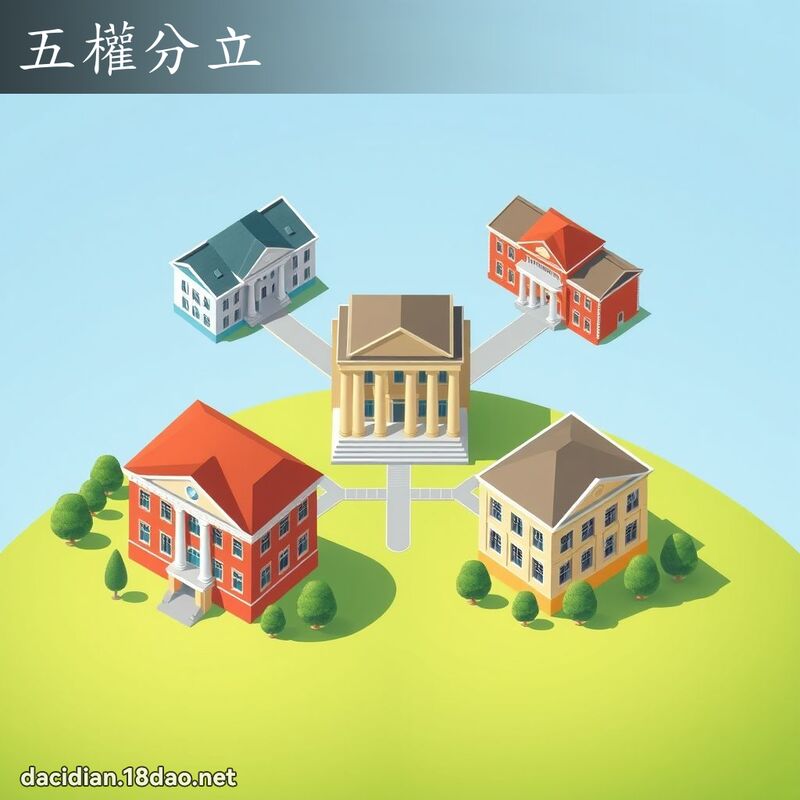 五权分立 - 国语大辞典配图