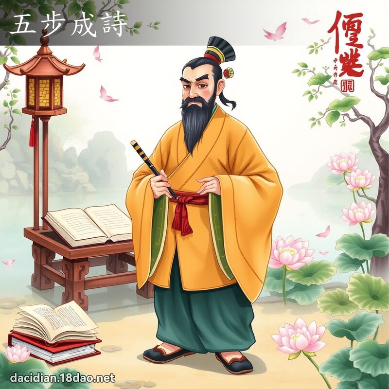 五步成詩 - 國語大辭典配圖