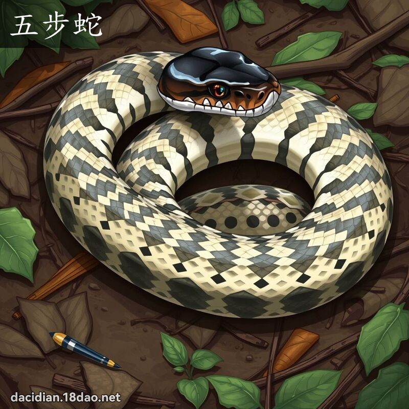 五步蛇 - 國語大辭典配圖