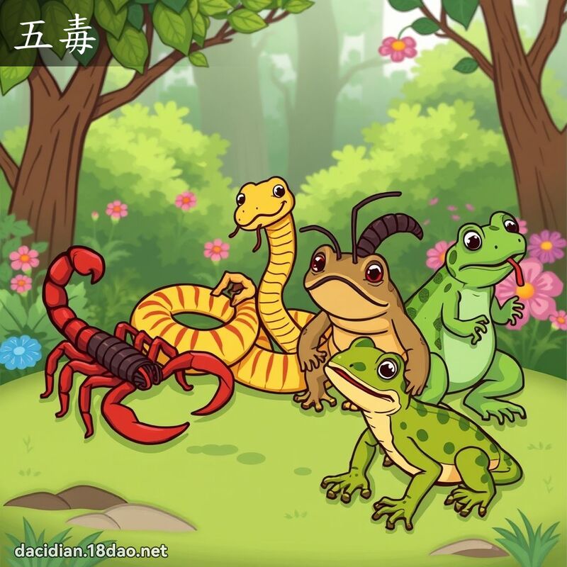 五毒 - 國語大辭典配圖