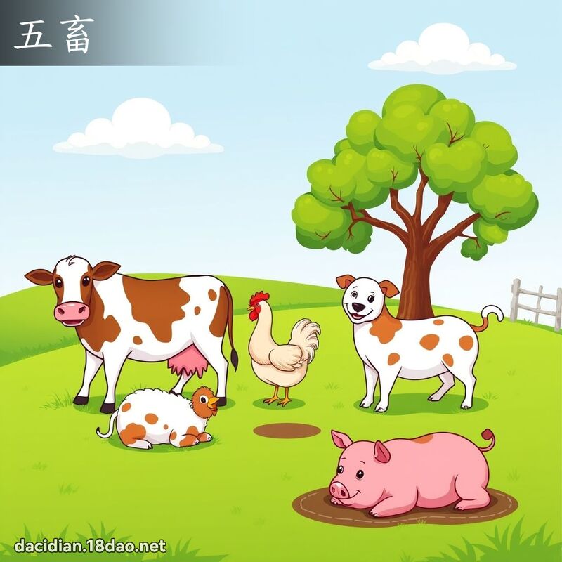 五畜 - 國語大辭典配圖