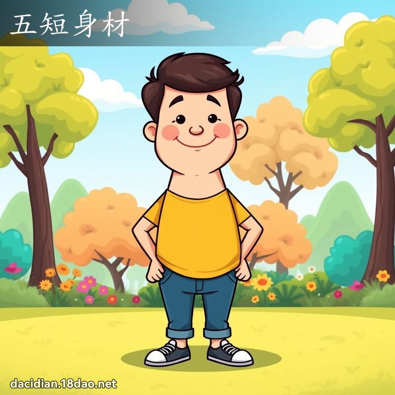 五短身材 - 國語大辭典配圖