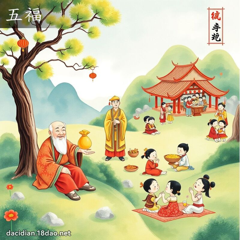 五福 - 国语大辞典配图