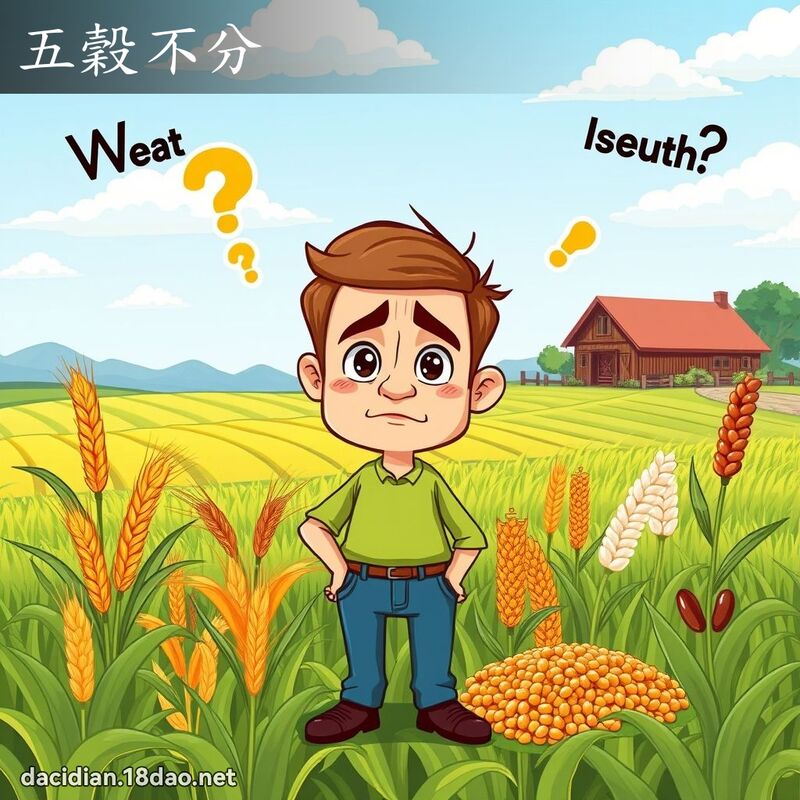 五穀不分 - 國語大辭典配圖
