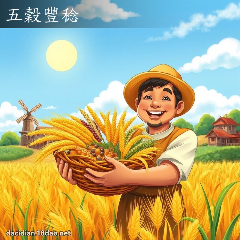 五穀豐稔 - 國語大辭典配圖