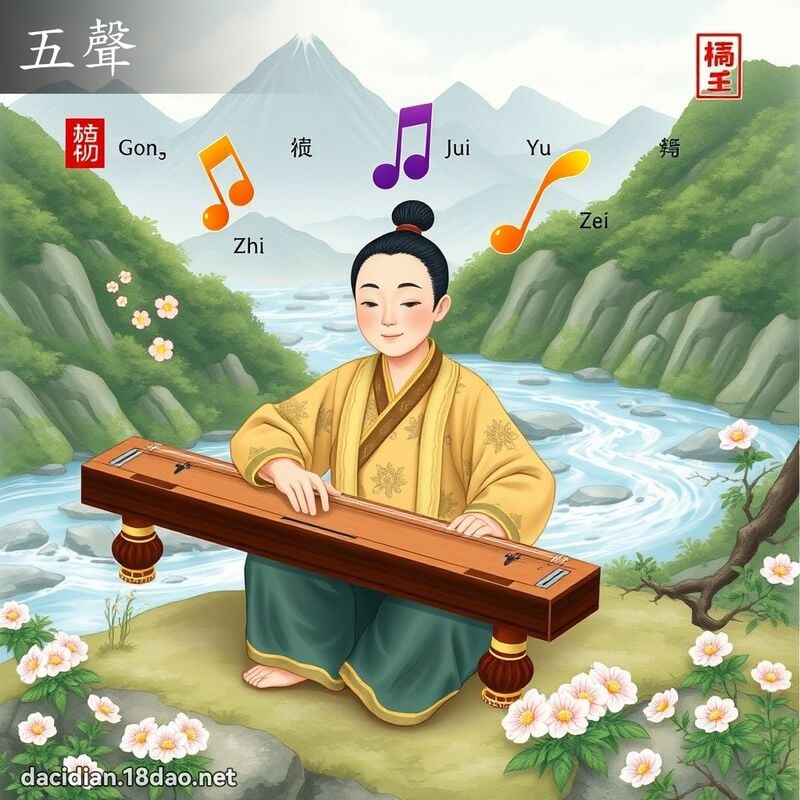 五聲 - 國語大辭典配圖