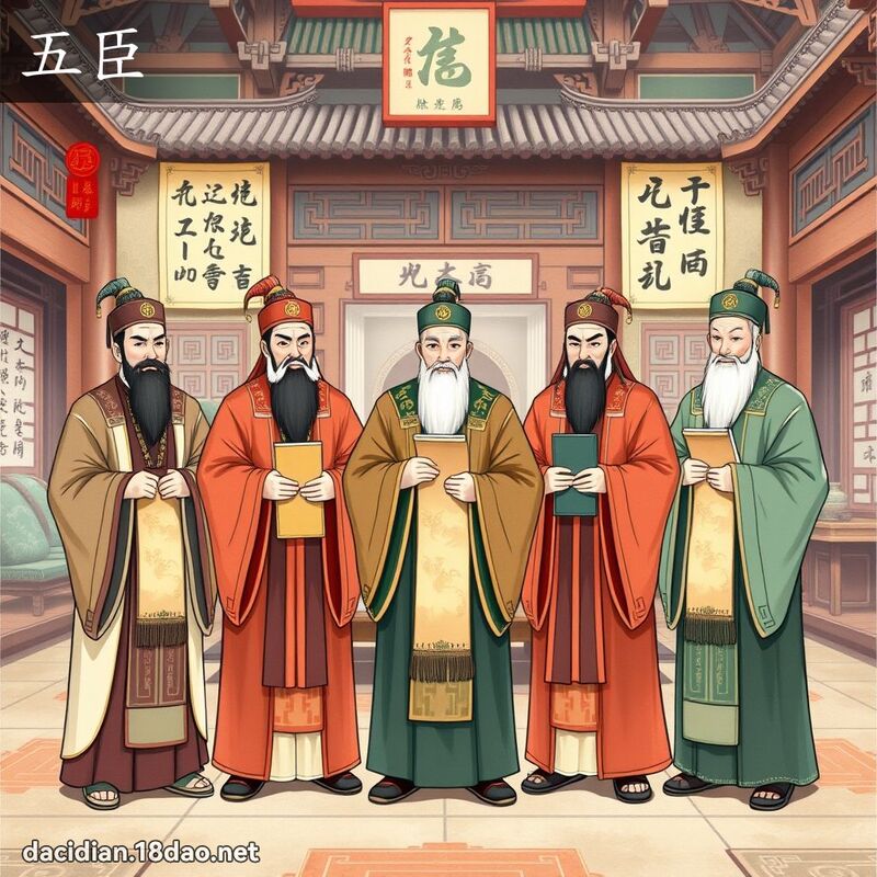 五臣 - 國語大辭典配圖