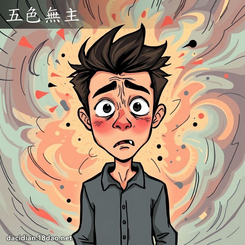 五色无主 - 国语大辞典配图