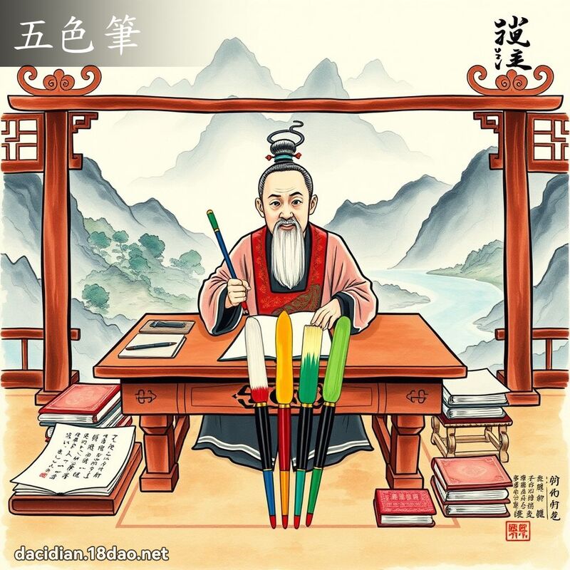 五色笔 - 国语大辞典配图