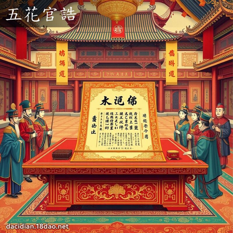 五花官誥 - 国语大辞典配图