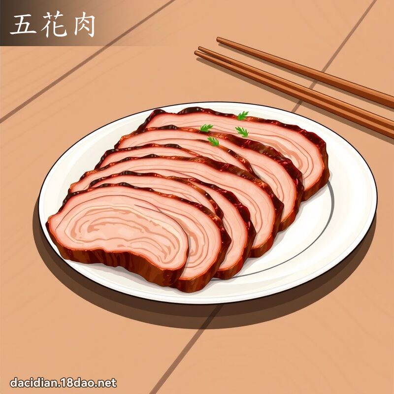 五花肉 - 国语大辞典配图
