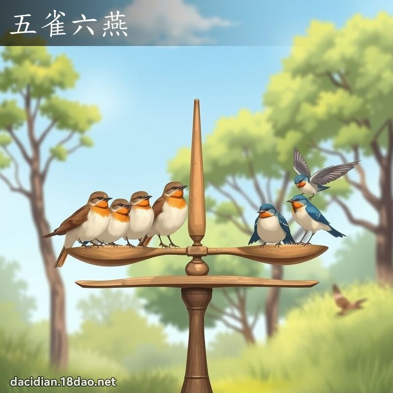 五雀六燕 - 国语大辞典配图