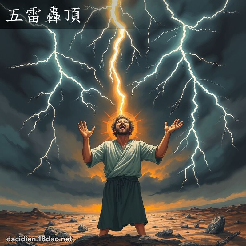 五雷轟頂 - 國語大辭典配圖