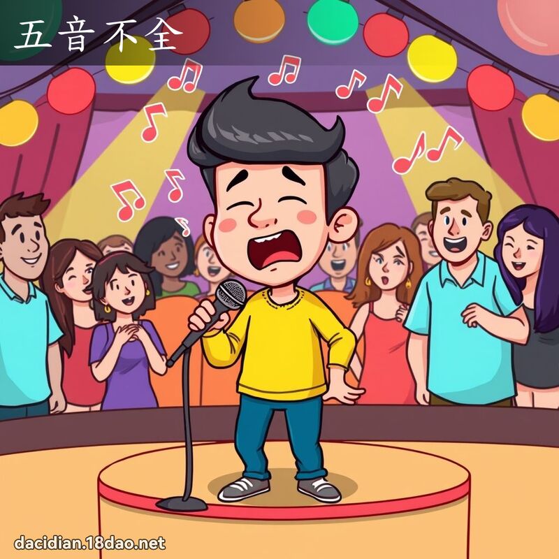 五音不全 - 國語大辭典配圖