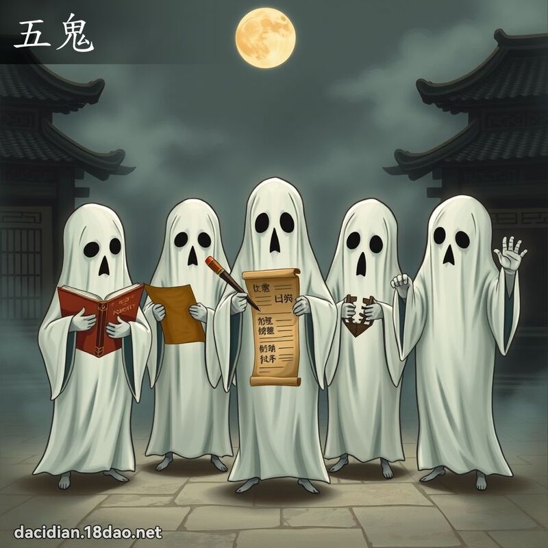 五鬼 - 国语大辞典配图